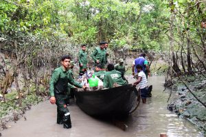 Difficulty of identifying plot center in Sundarbans