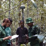Data recording using DGPS rover in Sundarbans